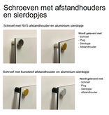 CombiCraft Bevestigingsset voor borden met afstandhouders in diverse uitvoeringen