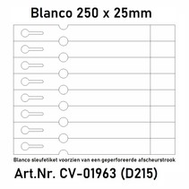 Sleufetiketten 2000 st. Laserprinter 250x25mm