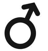 Plexiglas WC pictogram of Symbool Man