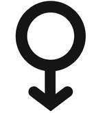 Plexiglas WC pictogram of Symbool Man