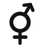 Plexiglas WC pictogram of Symbool Man & Vrouw