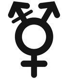 Plexiglas WC pictogram of Symbool Genderneutraal