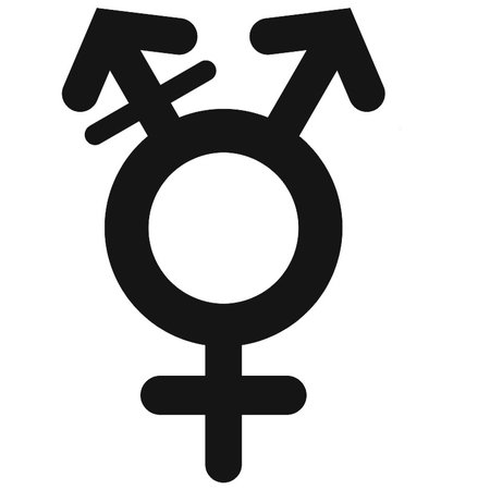 Plexiglas WC pictogram of Symbool Genderneutraal