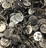 CombiCraft Genummerde Sleutelhangers & Sleutellabels Kunststof Rond