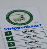 Strippenkaart of Knipkaart Full Colour bedrukt 50x175mm per 100 stuks