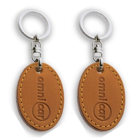 Leren of kunstleren sleutelhanger met jouw logo. Sleutelhanger is 35x90mm