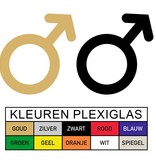 Plexiglas WC pictogram of Symbool Man
