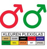 Plexiglas WC pictogram of Symbool Man