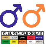 Plexiglas WC pictogram of Symbool Man