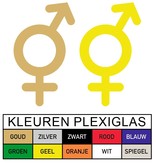 CombiCraft Plexiglas WC pictogram of Symbool Man & Vrouw