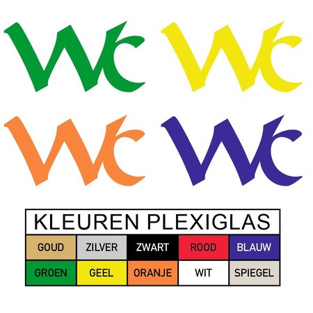 Toiletbordje WC in Plexiglas type Calais in Plexiglas, 3mm dik in diverse groottes te bestellen.