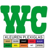 Toiletbordje WC in Plexiglas type Canyon in de stijl van het Wilde Westen  Plexiglas, 3mm dik in diverse groottes te bestellen.