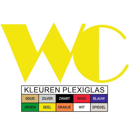 Toiletbordje WC in Plexiglas type Brooklin in Plexiglas, 3mm dik in diverse groottes te bestellen.