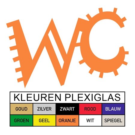 Toiletbordje WC in Plexiglas type Cactus in Mexican style  Plexiglas, 3mm dik in diverse groottes te bestellen.