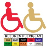 Plexiglas Toiletbordje Invalide in 10 kleuren beschikbaar