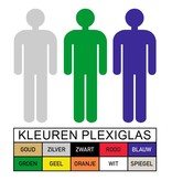 Plexiglas Toiletbordje Heren in 10 kleuren beschikbaar