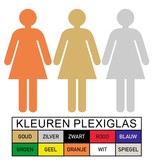 Plexiglas Toiletbordje Dames in 10 kleuren beschikbaar