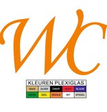 Toiletbordje WC in Plexiglas type Corsica in Plexiglas, 3mm dik in diverse groottes te bestellen.