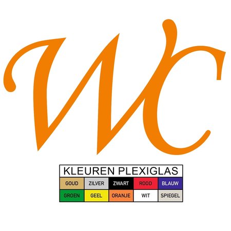 Toiletbordje WC in Plexiglas type Corsica in Plexiglas, 3mm dik in diverse groottes te bestellen.