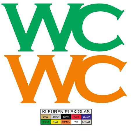 Toiletbordje WC in Plexiglas type Horse in Plexiglas, 3mm dik in diverse groottes te bestellen.