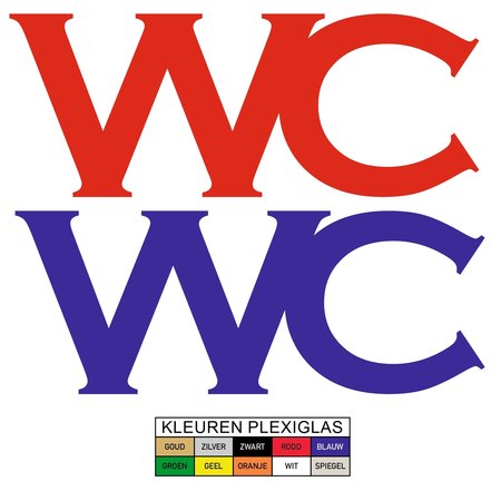 Toiletbordje WC in Plexiglas type Horse in Plexiglas, 3mm dik in diverse groottes te bestellen.