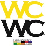 Toiletbordje WC in Plexiglas type Horse in Plexiglas, 3mm dik in diverse groottes te bestellen.