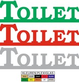 Plexiglas Toiletbordje Toilet in 10 kleuren beschikbaar