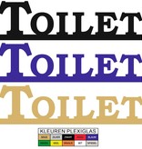 Plexiglas Toiletbordje Toilet in 10 kleuren beschikbaar