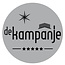Aluminium Ø75mm logoplaatje, industrieplaatje of typeplaatje met tape voorzien van jouw wens opdruk.