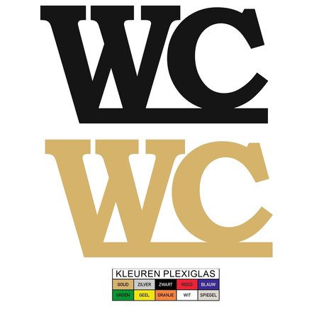 Plexiglas Toiletbordje WC in 10 kleuren beschikbaar