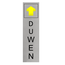 CombiCraft Aluminium Deurbordje Duwen (staand) 165x45mm met tape