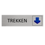 CombiCraft Aluminium Deurbordje Trekken 165x45mm met tape