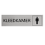 CombiCraft Aluminium Deurbordje Kleedkamer man symbool 165x45mm met tape