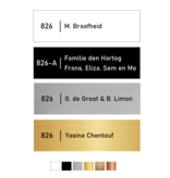 Naamplaatje Vankan 84x25mm bel, briefkast of brievenbus