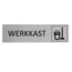 CombiCraft Aluminium Deurbordje Werkkast / Schoonmaak 165x45mm met tape