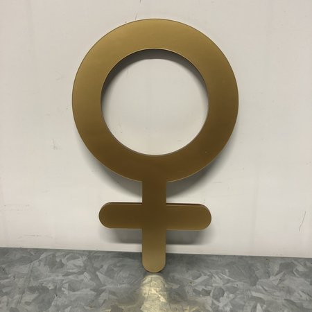 Plexiglas WC pictogram of Symbool Vrouw