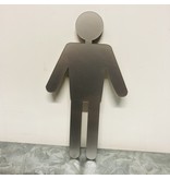 Plexiglas Toiletbordje Heren in 10 kleuren beschikbaar