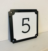 Parisienne Kunststof Huisnummer en Naambordje