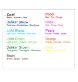 Nummerplaatjes Aluminium Wit Rond ½mm dik met bedrukking  en 2 gaatjes boven en onder