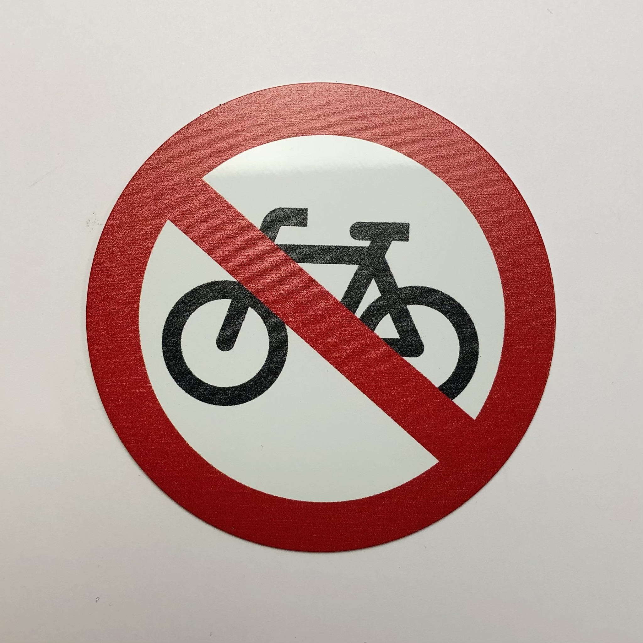 Geen fietsen Aluminium voorzien tape | CombiCraft