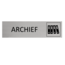 CombiCraft Aluminium Deurbordje Archief 165x45mm met tape