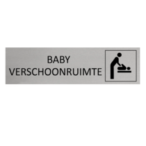 Aluminium Deurbordje Baby verschoonruimte