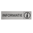 CombiCraft Aluminium Deurbordje Informatie 165x45mm met tape