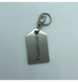 Hoekige Sleutelhanger Blanche met wartel en ring