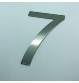 3D letters en cijfers van gesatineerd RVS Edelstaal van 40 tot 300 mm grootte in vier verschillende lettertypes - ALLEEN HOOFDLETTERS -