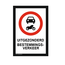 Bordje - Uitgezonderd bestemmingsverkeer 21x30cm
