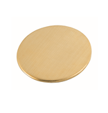 Blanco Nummerplaatjes Messing rond zonder bevestiging