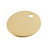 Blanco Nummerplaatjes Messing met gat