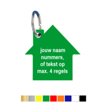 Sleutellabel Huisje