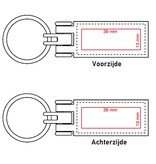 CombiCraft Veganistische  sleutelhangers in 90x30mm met jouw tekst of logo ingebrand. Apple tags, sleutellabels van appelschillen, pitten en kurk.